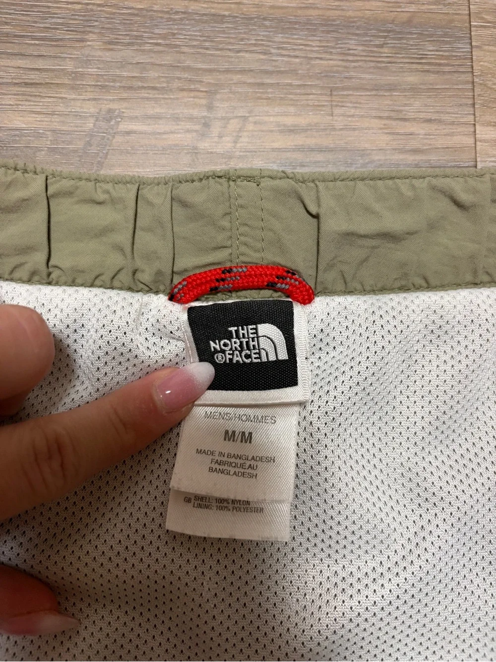 The North Face Class V Belted Trunks Olive Sage Swim Shorts Medium